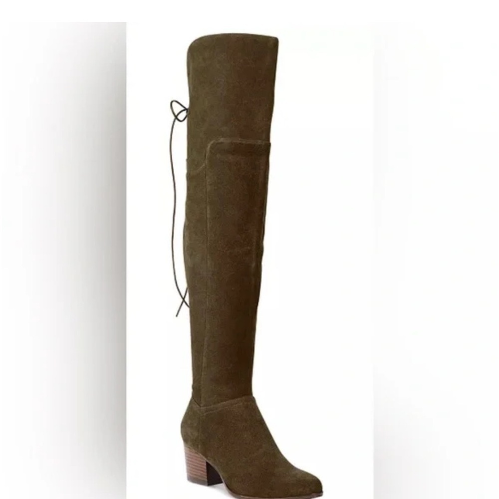 Taupe Aldo Jeffres Tall Boots Brown 100% Suede Leather Size 8.5